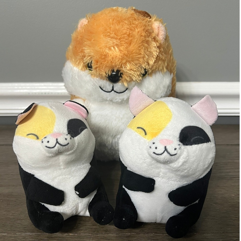 Nanco Plush Hamster Panda Bear Stuffed Animal Toy Bundle Nanco Buddies Small Lot